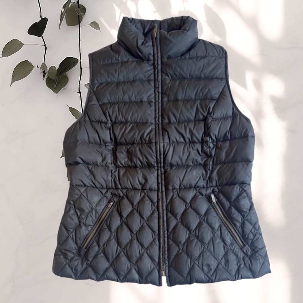 Talbots Black Down Puffer Vest